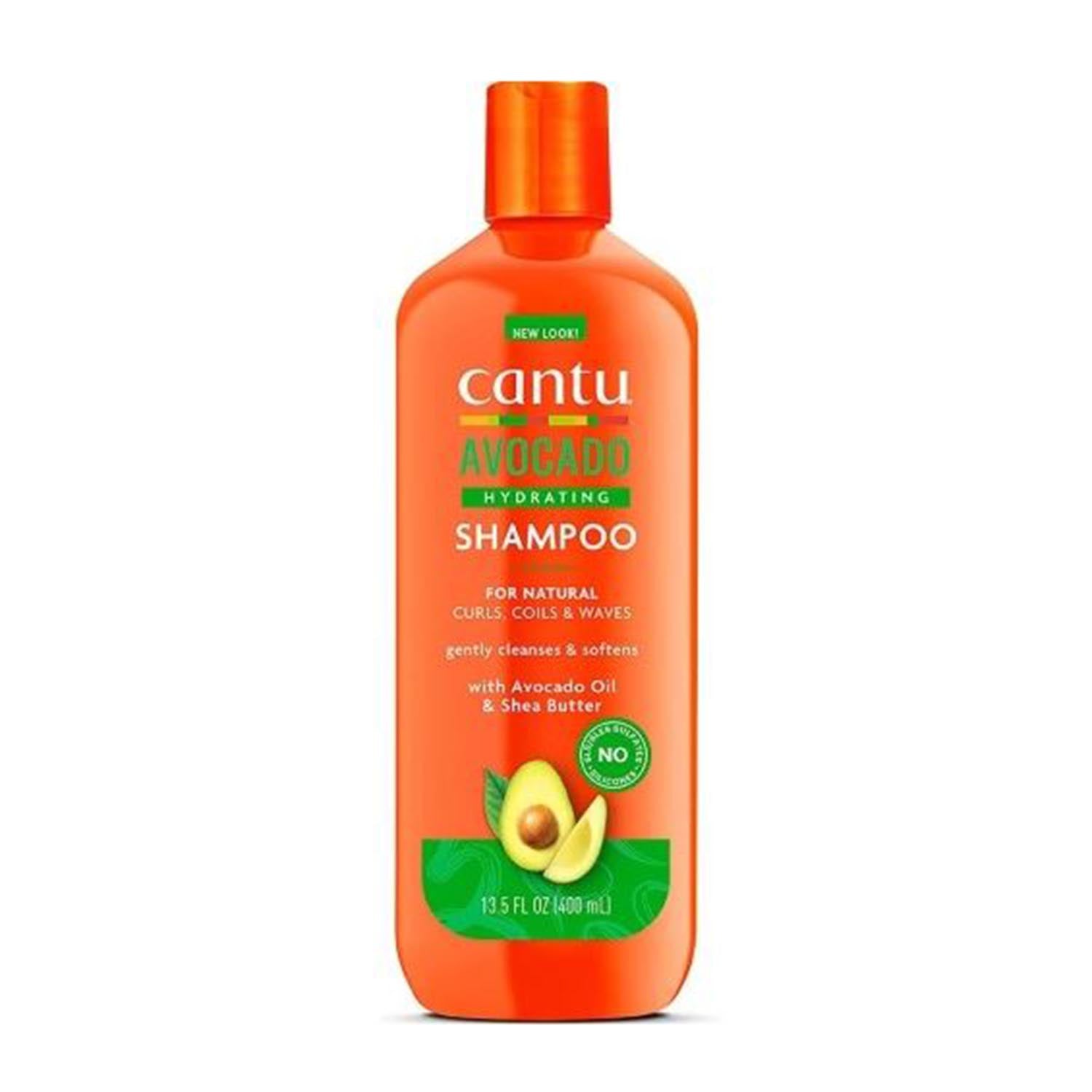 Cantu Avocado Champu Limpiador Cabellos Rizos Hidratante 400Ml